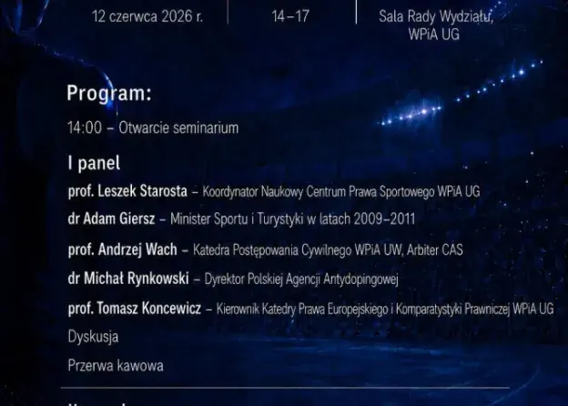 Sympozjum Naukowe „Sportowa legislacja”