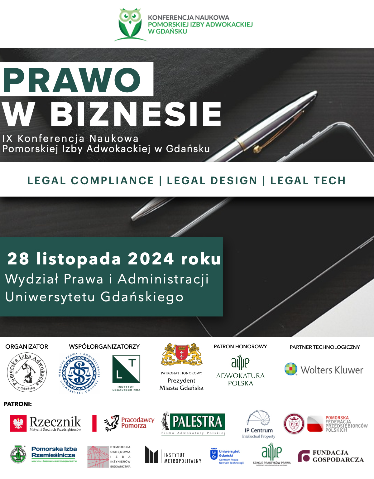 "Prawo w biznesie" - IX Konferencja naukowa Pomorskiej Izby Adwokackiej