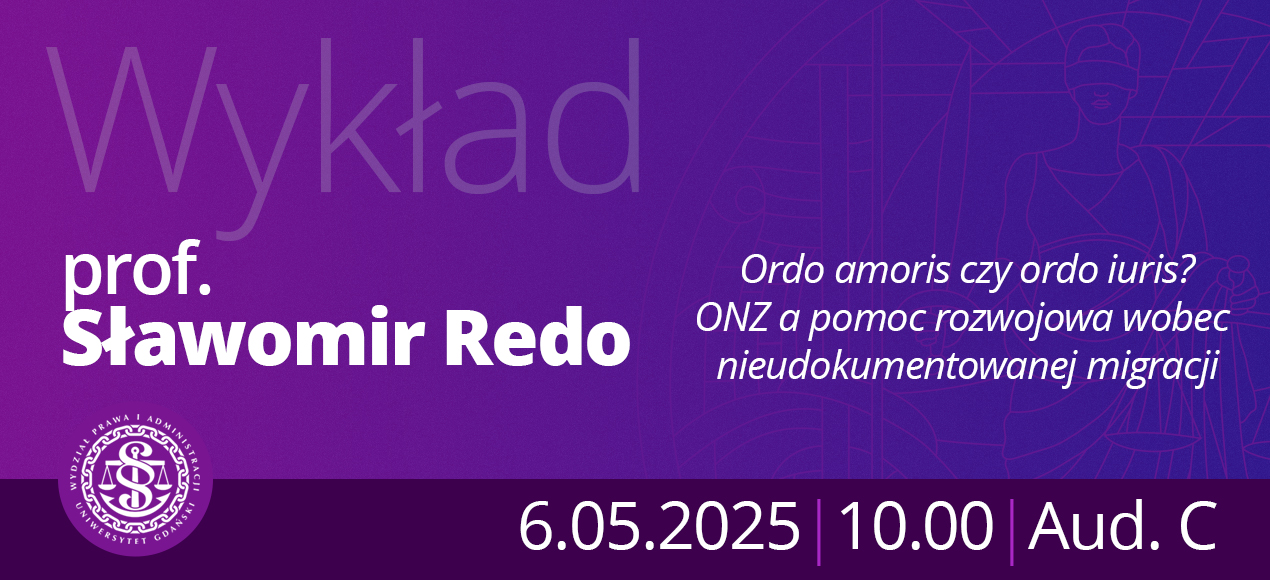 Zaproszenie na wykład otwarty prof. Sławomira Redo