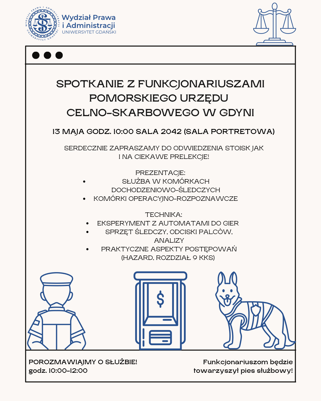 Spotkanie z funkcjonariuszami Urzędu Celno-Skarbowego w Gdyni