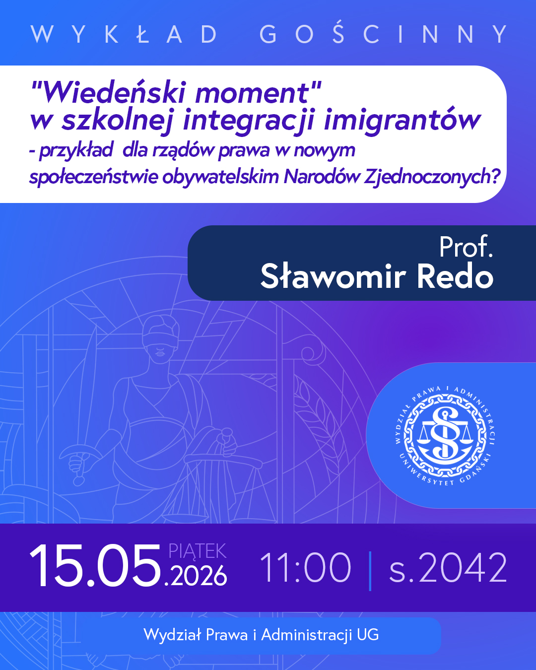Wykład gościnny prof. Sławomira Redo