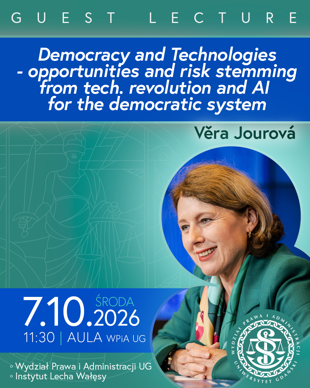 Wykład gościnny - Věra Jourová