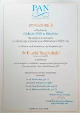 Przyznano nagrody Oddziału PAN w Gdańsku dla młodych naukowców
