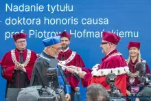 Uroczystość nadania tytułu doktora honoris causa prof. Hofmańskiemu