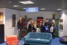 Wręczenie nagród za rozwiązanie krzyżówki na 55-lecie WPiA