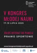 V Kongres Młodej Nauki - panel "Prawo sportowe"