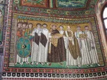 Fresk Justynian - Ravenna