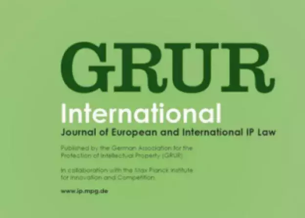 The article by Assoc.Prof. Maciej Barczewski in GRUR International
