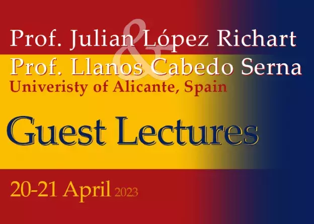 Gościnne wykłady prof. Julián López Richart  i prof. Llanos Cabedo Serna z Uniwersytetu w Alicante…