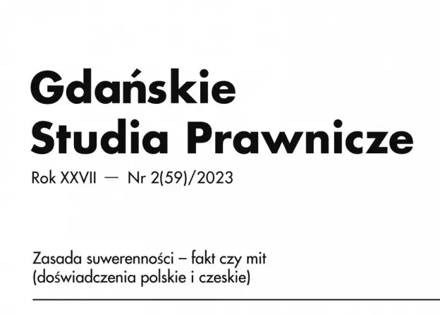 Nowy numer czasopisma „Gdańskie Studia Prawnicze” już dostępny!