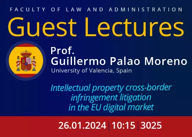Guest Lectures by Prof. Guillermo Palao Moreno, University of Valencia, 26.01.2024