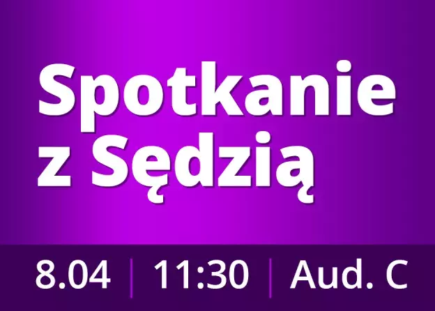 Spotkanie z sędzią Julią Kuciel, Komisarzem Wyborczym
