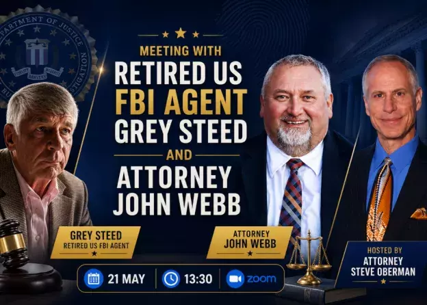 Spotkanie z emerytowanym agentem FBI Greyem Steedem i amerykańskim adwokatem Johnem Webbem