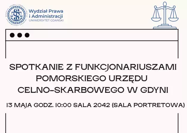 Spotkanie z funkcjonariuszami Urzędu Celno-Skarbowego w Gdyni