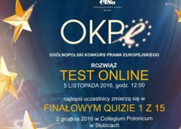 Ogólnopolski konkurs Prawa Europejskiego organizowany przez ELSA Słubice
