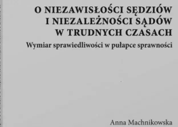Nowa publikacja prof. Anny Machnikowskiej