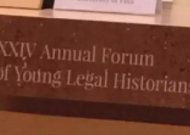 Reprezentanci Katedry Historii Prawa WPiA na XXIV Annual Forum of Young Legal Historians
