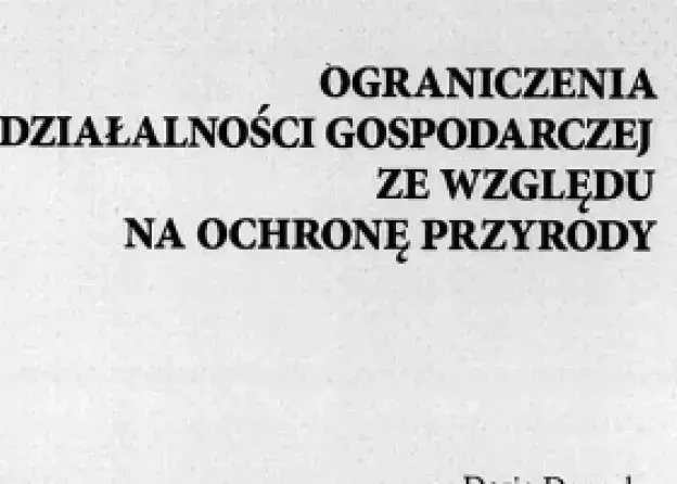 Monografia współautorska dr Diany Trzcińskiej pt." Ograniczenia działalności gospodarczej ze…