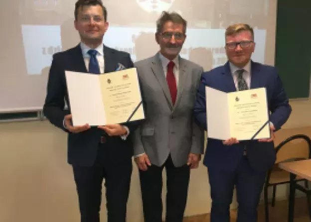 Dr Bartłomiej Gliniecki oraz dr Tomasz Snarski laureatami nagrody Gdańskiego Towarzystwa Naukowego…