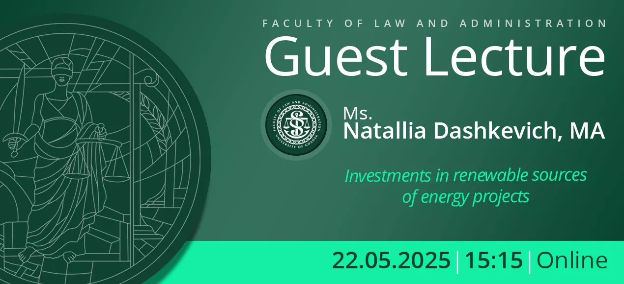 Guest Lecture by Natallia Dashkevich, MA