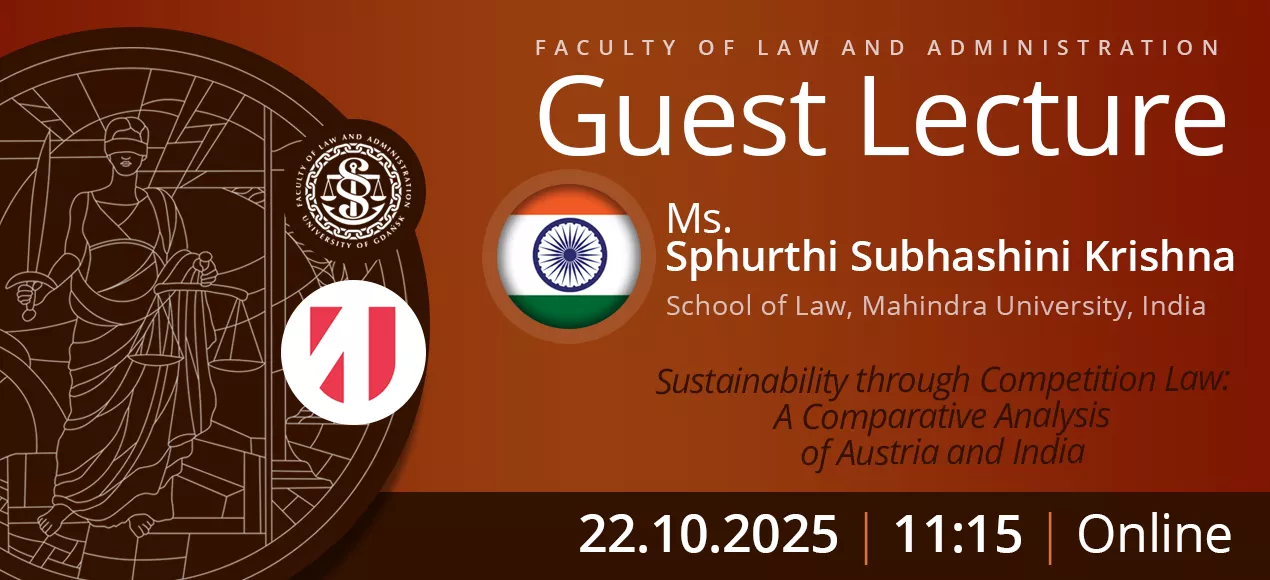 Guest Lecture by Ms. Sphurthi Subhashini Krishna (School of Law, Mahindra University, India)